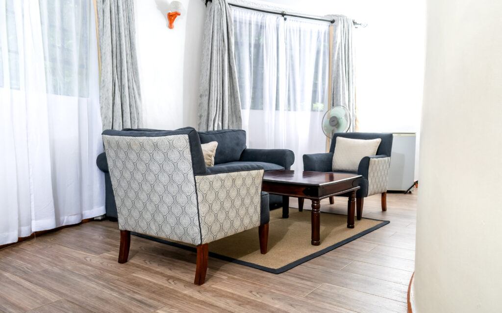 Living room of a Cottage at Poa Place Eldoret